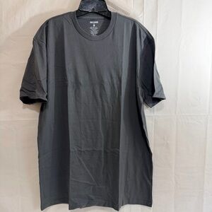 True Classic Men's Tall Classic Crew Neck T-Shirt in Carbon (Grey) Tall XL